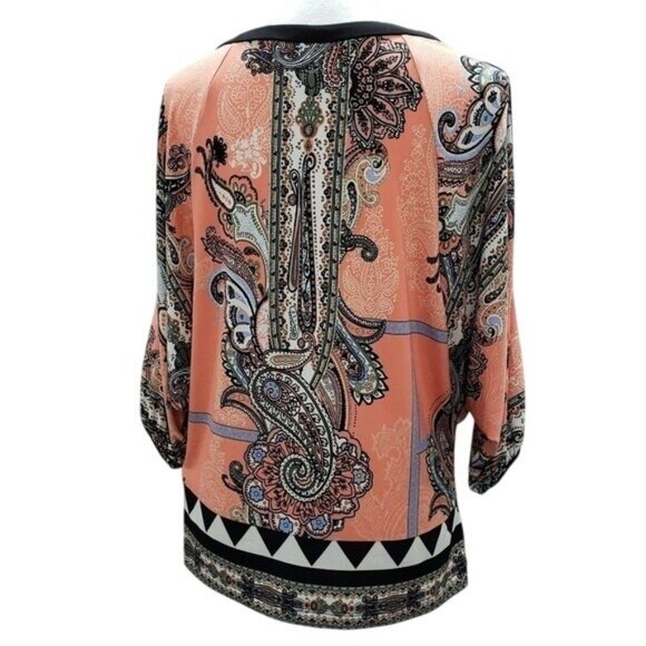 Beige by eci Womens Cold Shoulder Top Size Medium - Picture 2 of 5